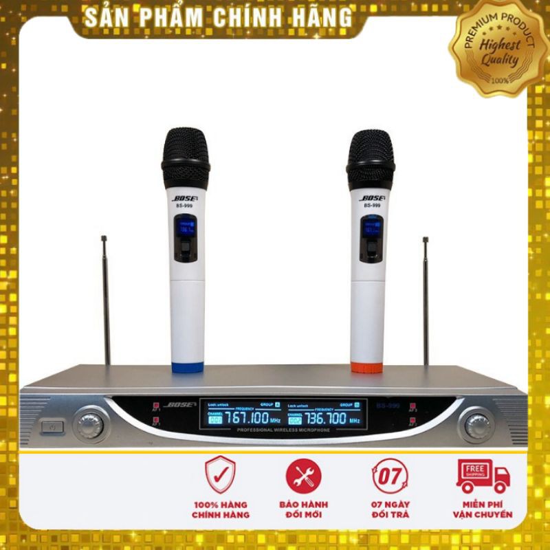 [LOẠI TỐT] Micro karaoke không dây BOSE BS-999