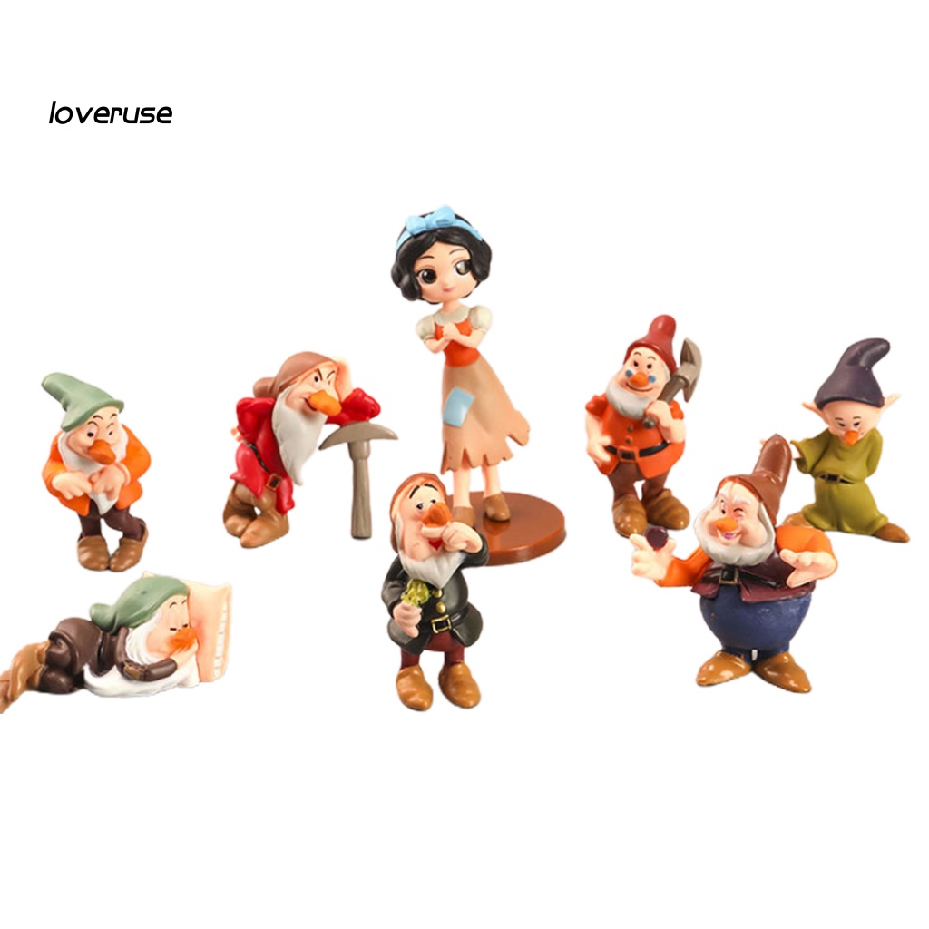 Set 8 Mô Hình Nàng Bạch Tuyết Và Bảy Chú Lùn Đáng Yêu