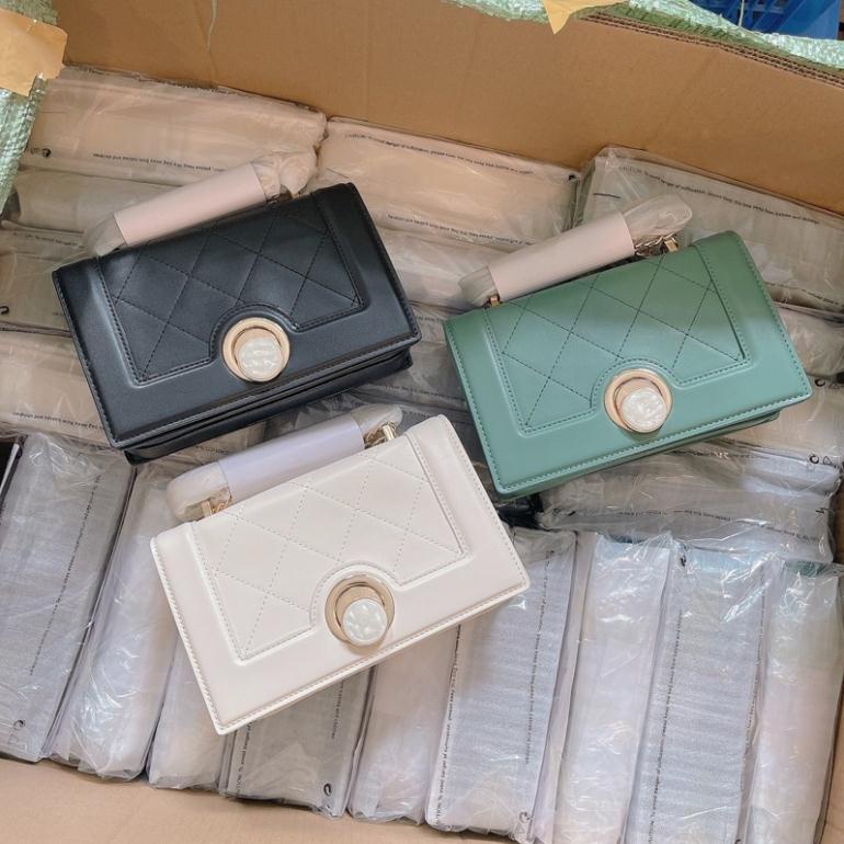 Túi pê zô khoá tròn đá size 22 siêu sang hàng cao cấp