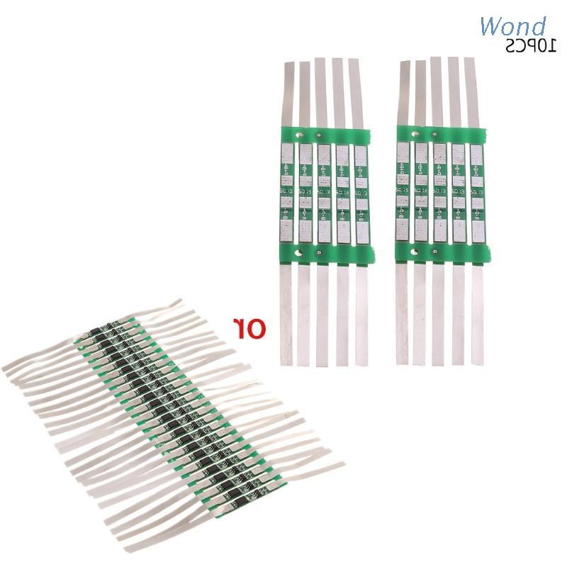 Bộ 10 Bảng Mạch Bảo Vệ Pin Lithium 3.7v 3a Bms Cho 1s 18650
