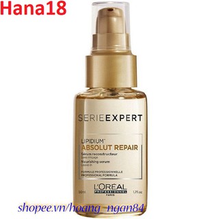 Tinh dầu phục hồi hư tổn Loréal Absolut Repair Lipidium Serum 50ml