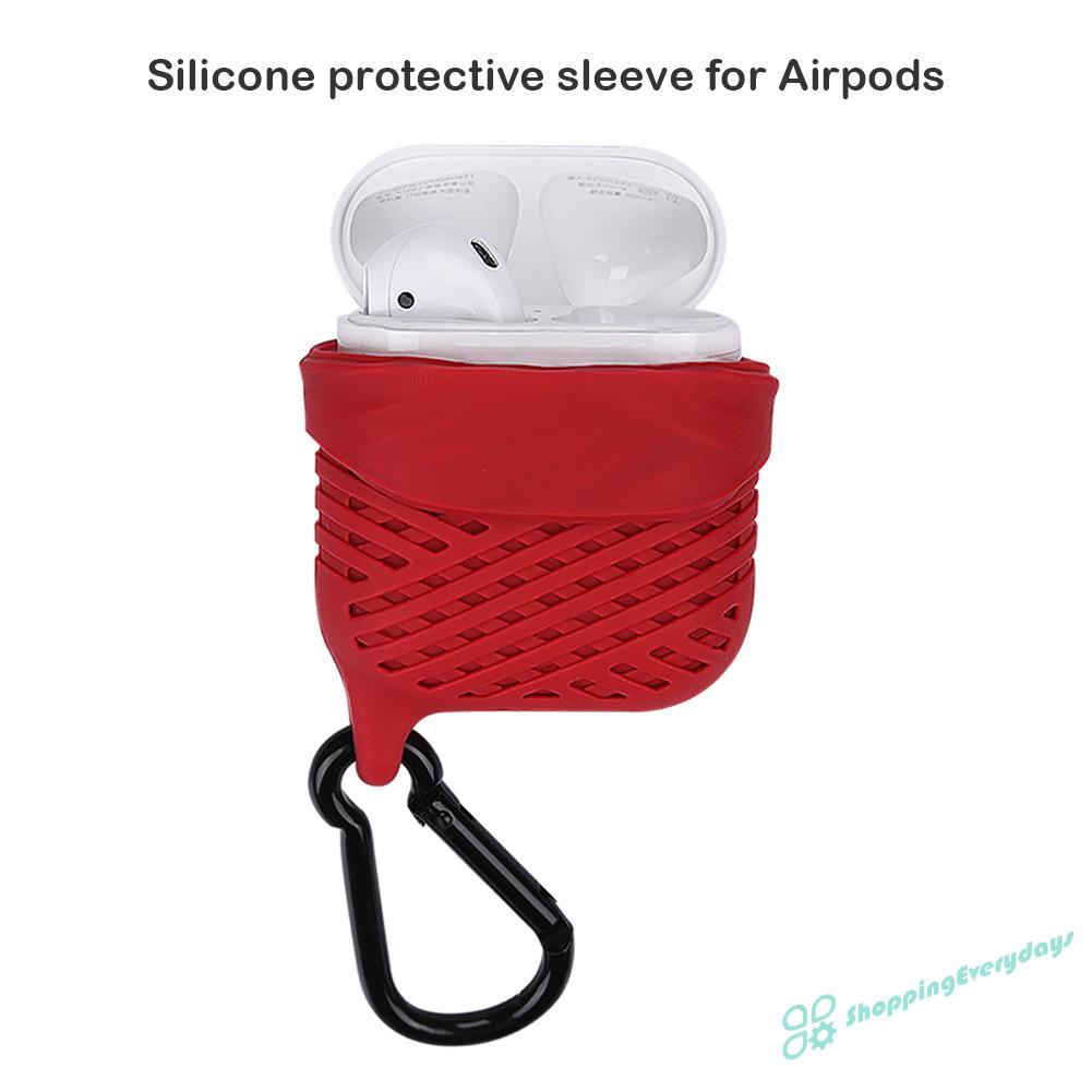 Vỏ Silicone Bảo Vệ Hộp Sạc Airpods Thiết Kế Độc Đáo Tiện Dụng