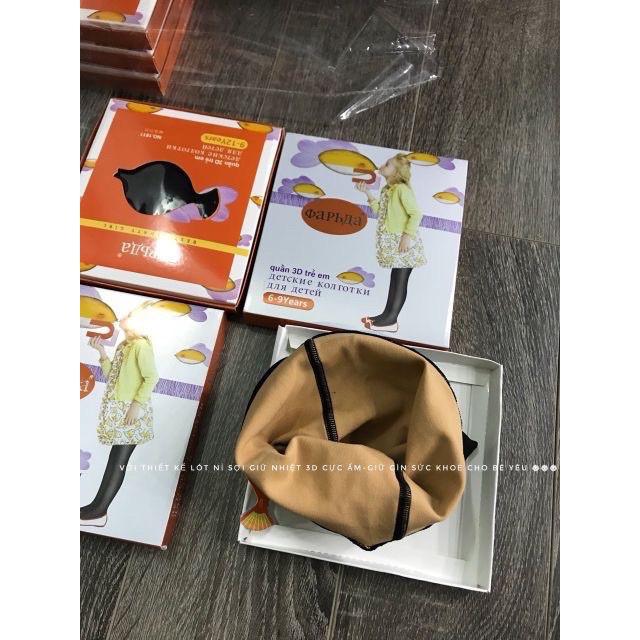 Quần tất 3D trẻ em đánh lừa thị giác cho bé gái từ 3 đến 12 tuổi cực chất TE1