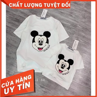 ÁO PHÔNG MẸ VÀ BÉ  💖 FREESHIP 💖 ÁO PHÔNG MICKY 3 MÀU CHO MẸ VÀ BÉ