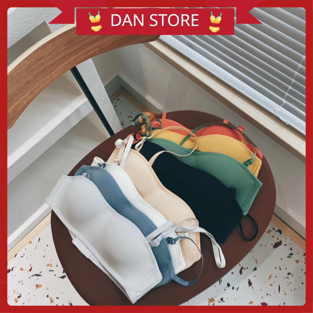 Áo Lót Nữ Không Gọng - Áo Ngực Nữ trơn dây dẹt thời trang cao cấp tôn vòng 1 gợi cảm Lida bikini MÃ AL01