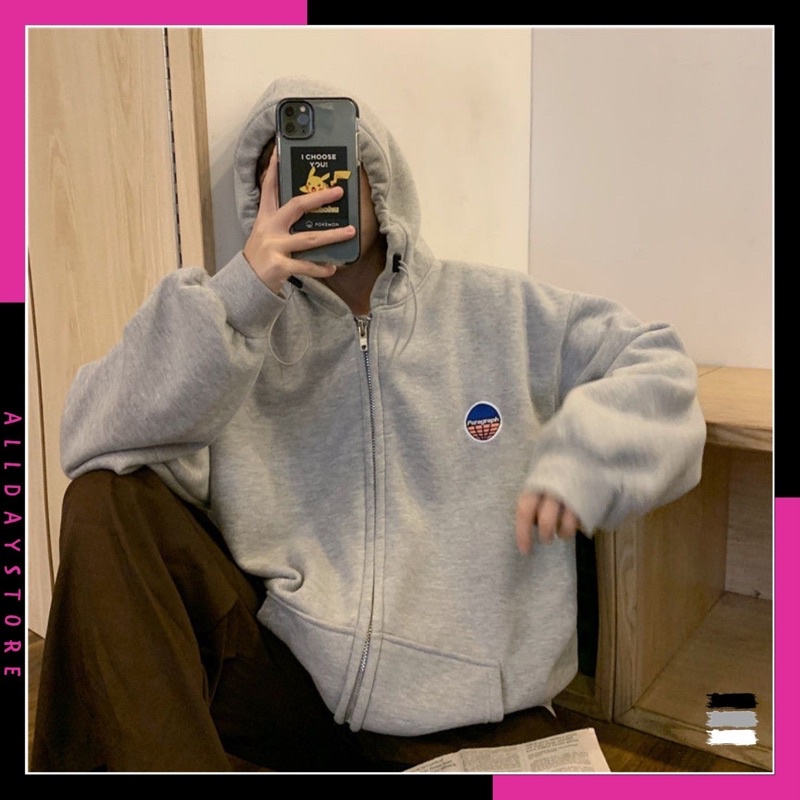 Áo khoác nỉ hoodie form rộng,áo nỉ unisex paragraph