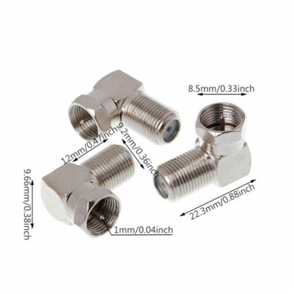 Set 3 Đầu Nối Đồng Trục TV Góc 90 Độ