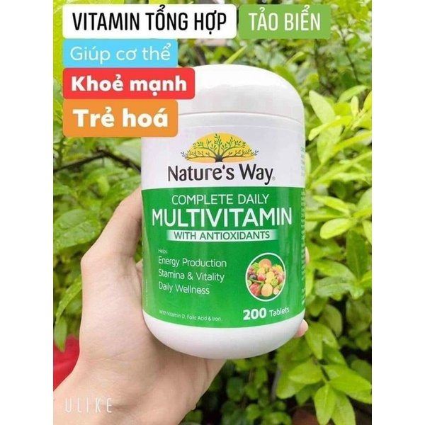 Viên uống Vitamin tổng hợp Nature’s Way Complete Daily Multivitamin