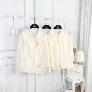 Áo sơ mi cổ nơ