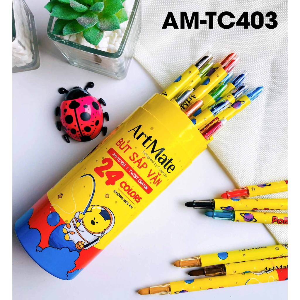 Bút sáp vặn 12/24 chiếc Classmate TC401/403