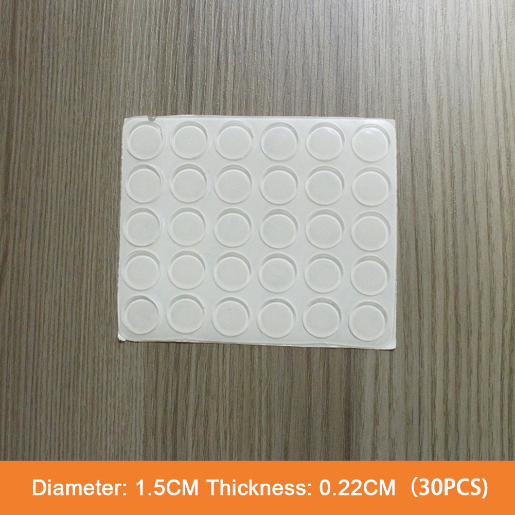 Đệm Cao Su Silicon Trong Suốt Dán Tường Chặn Cửa Chống Ồn/Chống Ồn