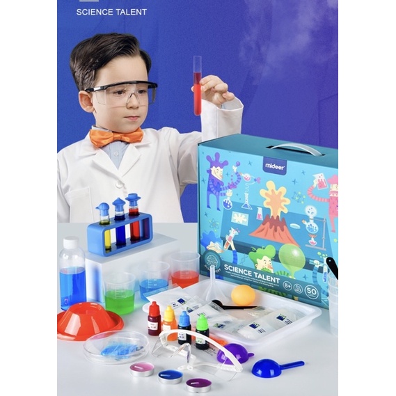 Đồ Chơi Khoa Học STEM Thí Nghiệm Khoa Học Mideer Science Talent, Đồ Chơi Giáo Dục Trẻ em cho bé trai 6,7,8,9,10 tuổi