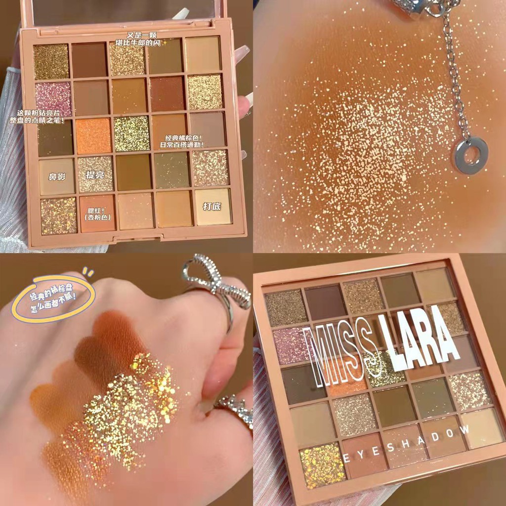 Bảng phấn mắt nhũ MISSLARA 25 ô cao cấp
