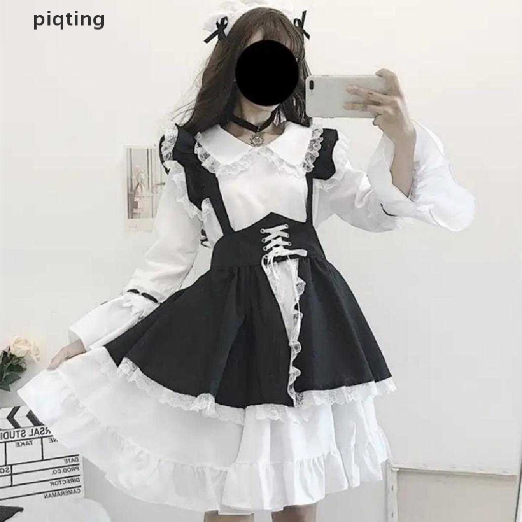 Piqt Women Maid Outfit Anime Dress Apron Dress Lolita Dress Men Cafe Costume Cosplay . | BigBuy360 - bigbuy360.vn