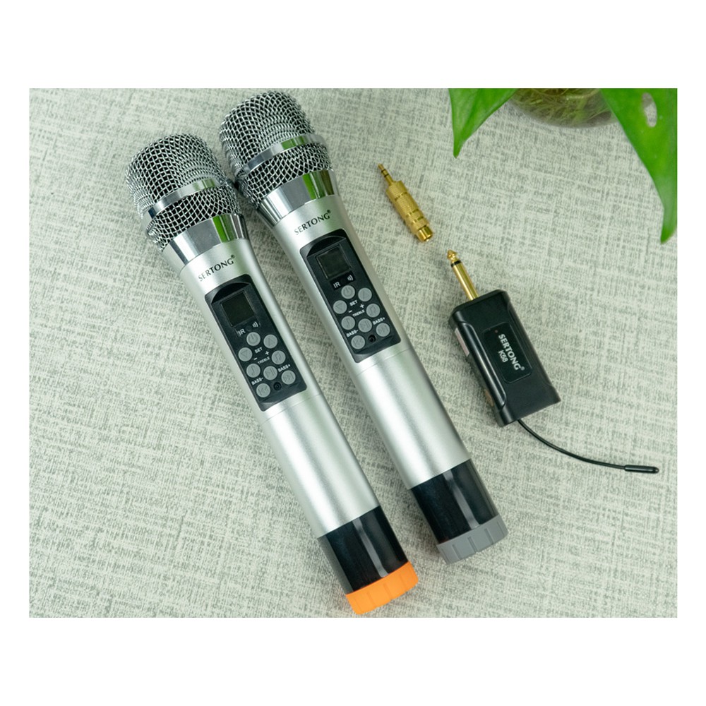 Bộ micro Karaoke không dây Sertong SER-K58