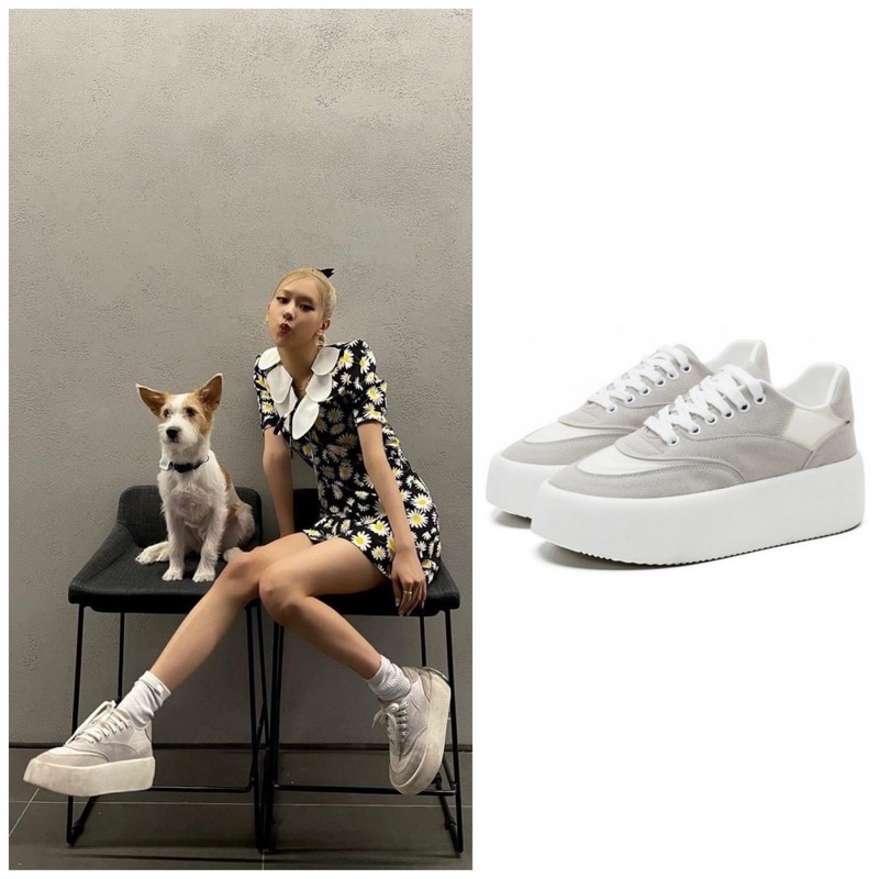 Giày thể thao nữ trắng xám đế bánh mì êm chân phong cách Ulzzang - Giày sneaker 2021( Video và ảnh thật)