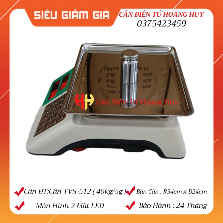 Cân điện tử tính tiền TVS-512- bán hàng tạp hóa,siêu thị hoa qủa.bảo hành 2 năm
