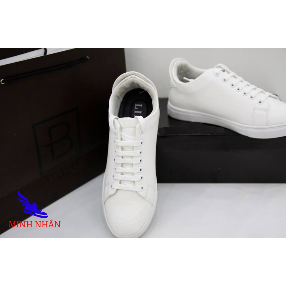 Giày sneakers Liman tăng chiều cao trắng (TT-02 Xưởng giày Minh Nhân) | BigBuy360 - bigbuy360.vn