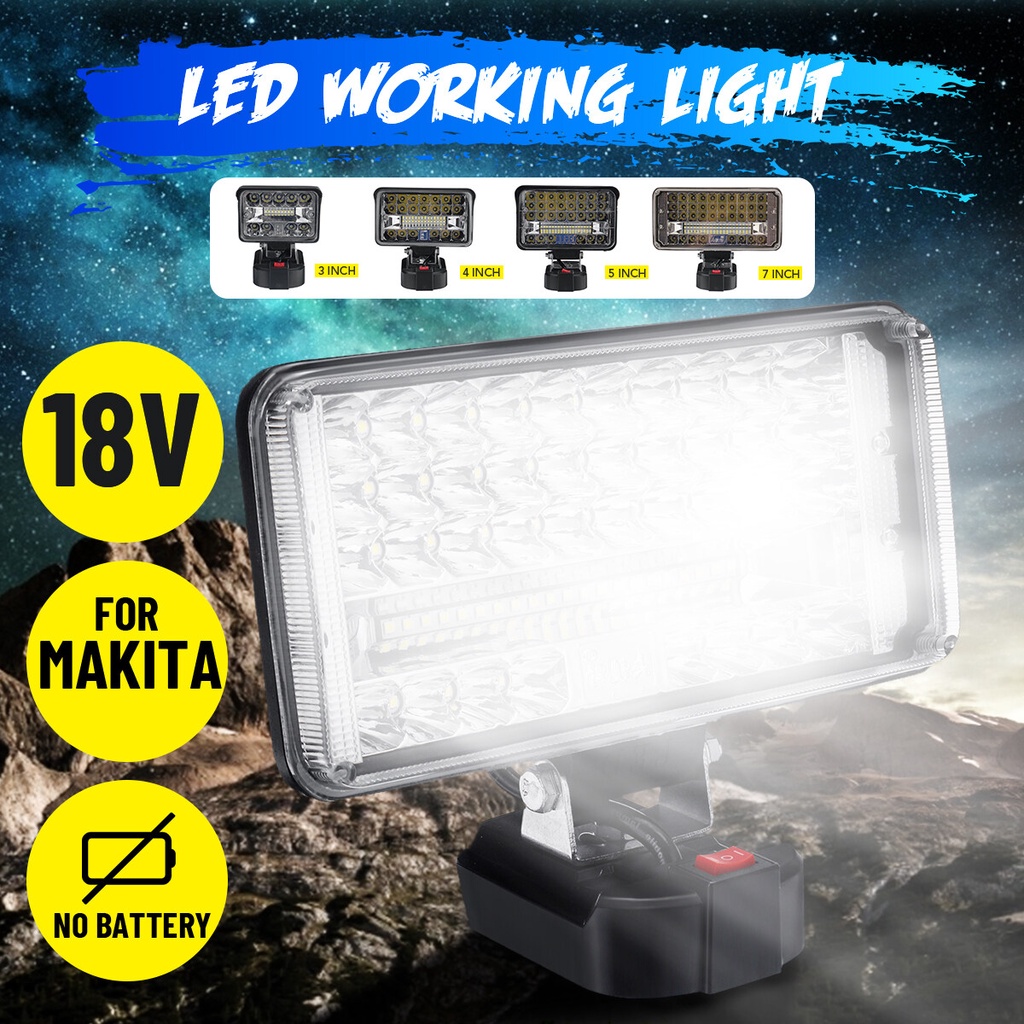 Đèn pin led dùng chung pin MAKITA 18v, Sử Dụng Pin Máy Công Cụ - Không Kèm Pin
