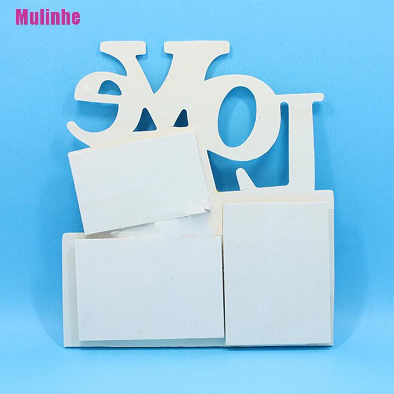 Khung Ảnh Gỗ Hình Trái Tim Khắc Chữ Love DIY