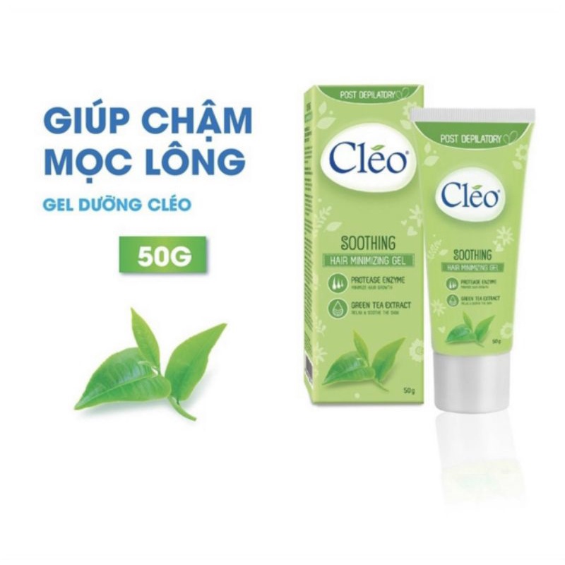 Kem tẩy lông Cleo &amp; Gel chậm mọc lông ,làm dịu da sau tẩy lông