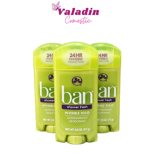 Lăn khử mùi sáp BAN Invisible Solid Antiperspirant Deodorant 73g