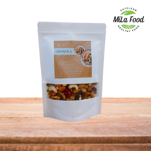 Granola siêu hạt MiLa 7 hạt dinh dưỡng 500g, Hạt dinh dưỡng eatclean, keto