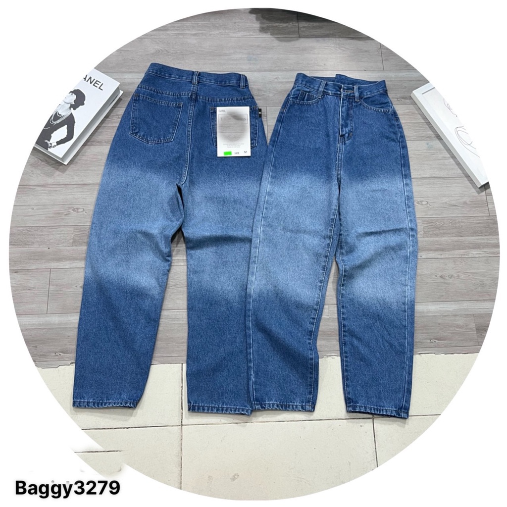 [VIDEO+FREESHIP ] QUẦN BAGGY JEANS NỮ LƯNG CAO LOANG TRẮNG GIỮA MÀU XANH MÀU XÁM CỰC LẠ SIÊU NGẦU CÁ TÍNH NITIQC