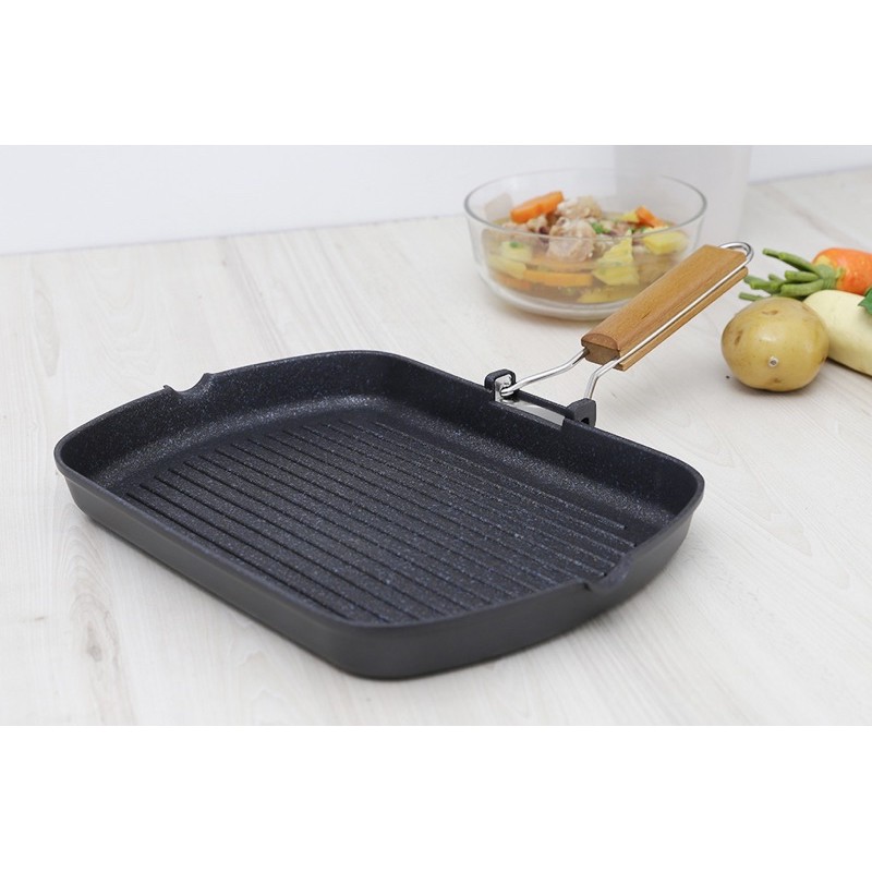 Chảo nướng chống dính IKEA GRILL (chính hãng khắc nhãn đáy chảo)