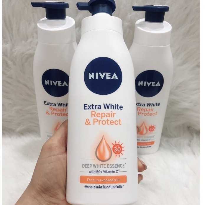 Sữa Dưỡng Thể Nivea Giúp trắng da, săn da ban  Ngày SPF 30 PA++(350ml)