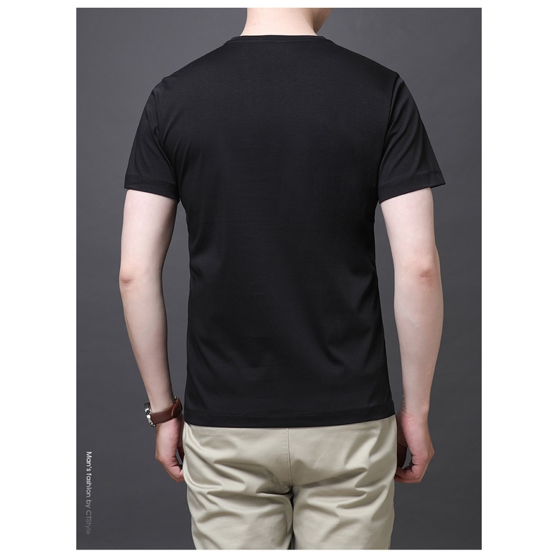 [Hot 2022] Áo Thun Nam Cổ Tròn Cao Cấp Trơn Màu Dáng POLO Vải Cotton 4 Chiều Co Giãn, Dày Dặn, Form Dáng Việt Nam | BigBuy360 - bigbuy360.vn