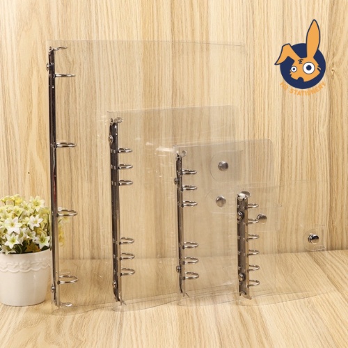 Bìa còng dẻo trong suốt 4/6/9/26 lỗ size A4/A5 - HỎ STATIONERY
