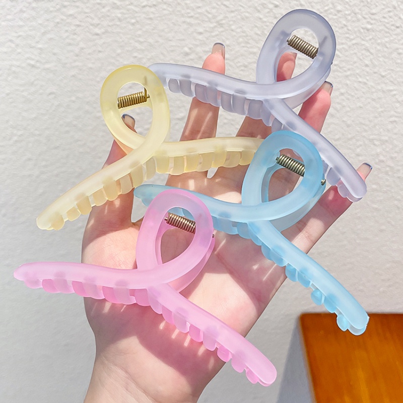 Kẹp Tóc Hình Móng Vuốt Cá Mập Bằng Acrylic Nhiều Màu Sắc