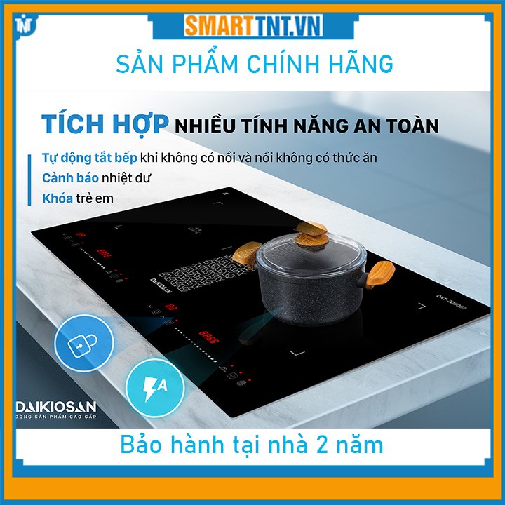 Bếp từ đôi cao cấp chính hãng Daikiosan DKT-200007 mới