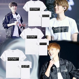 Áo thun Kpop logo EXO PLANET in 2 mặt có 2 mẫu chọn