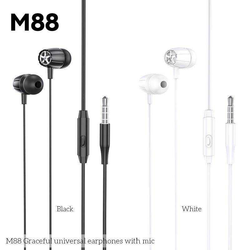 Tai Nghe Nhét Tai Có Dây Chính Hãng M88 Gaming Chống Ồn Bảo Hành 1 Tháng 1 Đổi 1