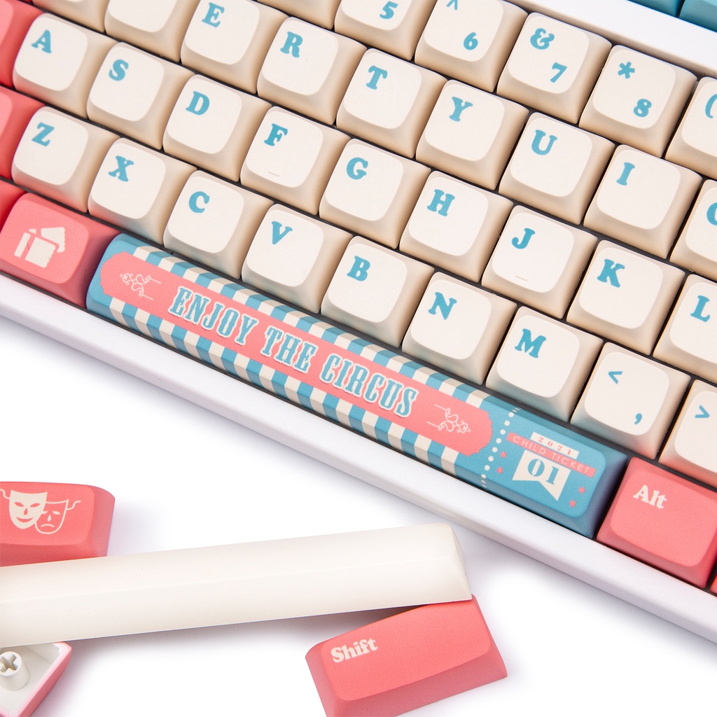 PBT XDA Cấu hình Keycaps tùy chỉnh 142 Phím Đặt ANSI Layout Keycaps Bộ cho Gateron Kailh Cherry MX Công tắc bàn phím cơ