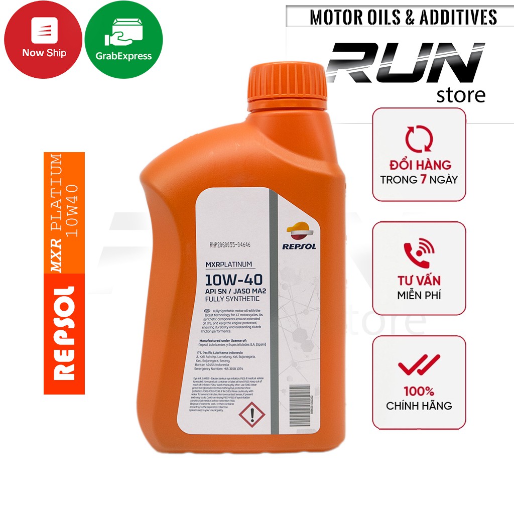 Nhớt Tổng hợp Repsol MXR Platium 10W40 800ml