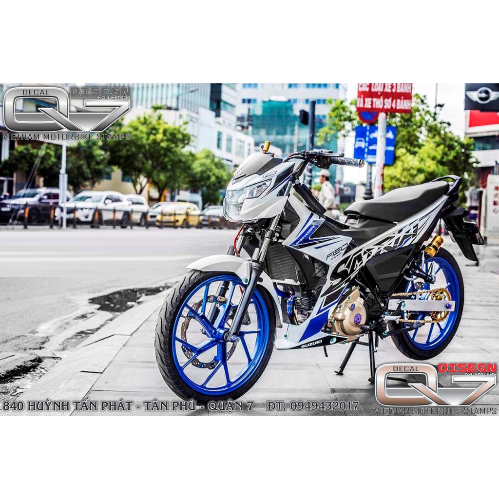 TEM RỜI RAIDER FI TRẮNG XANH