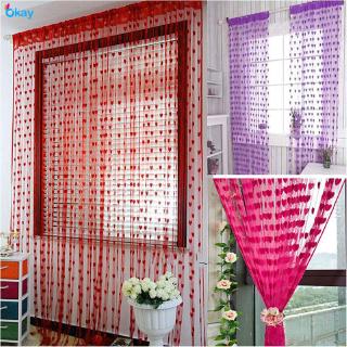 Rèm cửa trang trí hình trái tim lãng mạn