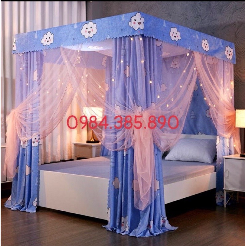 Màn khung inox không khoan tường kèm rèm