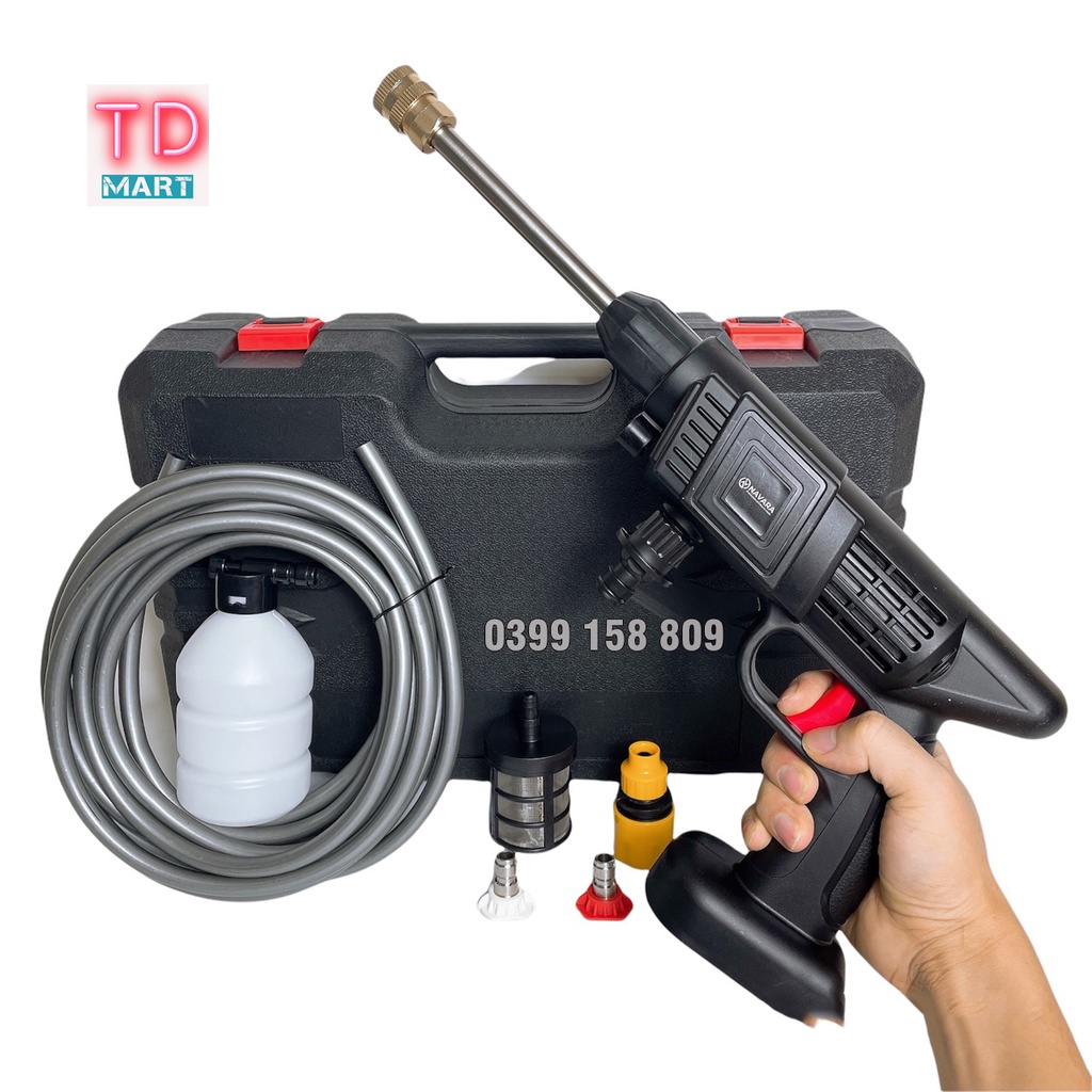 Thân Máy Rửa Xe Pin NAVARA Chân Pin Phổ Thông Phun Cây Cảnh, Xịt Rửa Điều Hoà Tiện Lợi