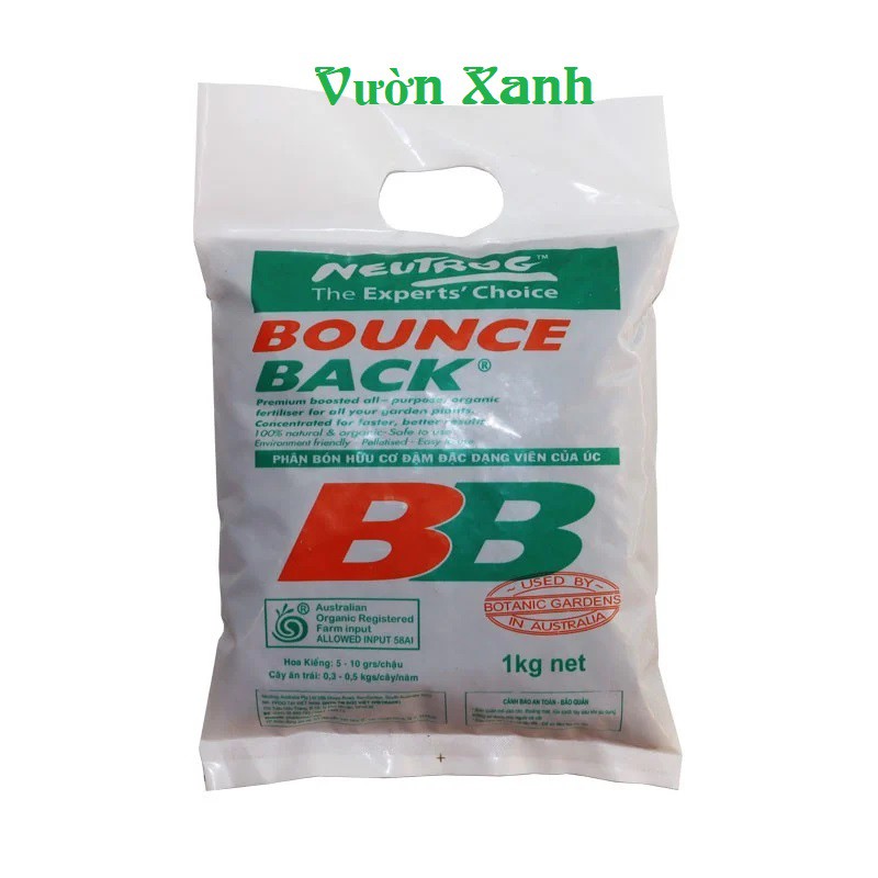 PHÂN HỮU CƠ ĐẬM ĐẶC BOUNCE BACK gói 1kg