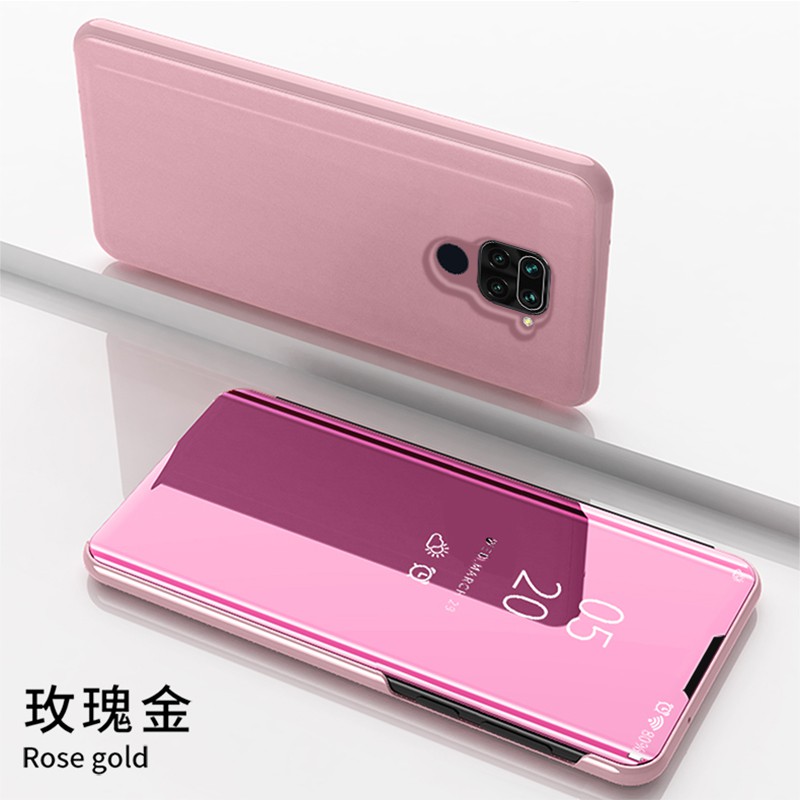 Ốp Lưng Nắp Gập Tráng Gương Cao Cấp Cho Xiaomi Redmi Note 9s 9 Pro 9a 9c