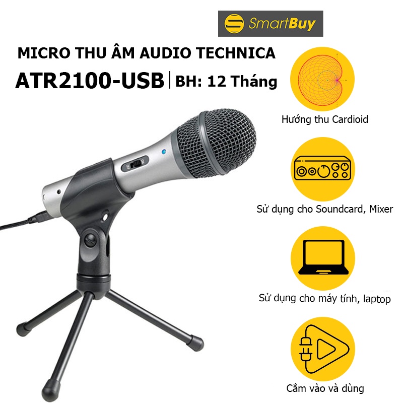 Micro Dynamic Audio Technica ATR2100-USB