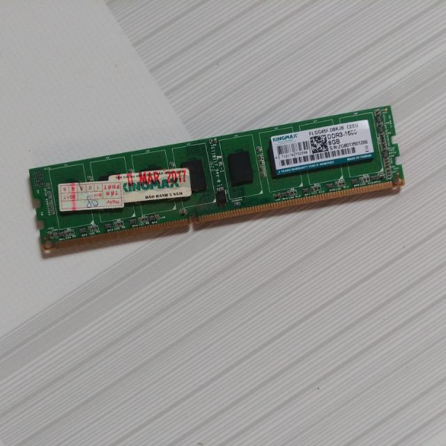 Ram kingmax ddr3 8gb bus 1600 như hình
