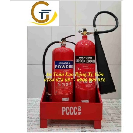 KỆ ĐÔI ĐỂ 2 BÌNH CHỮA CHÁY - ĐỰNG 2 BÌNH/ KỆ