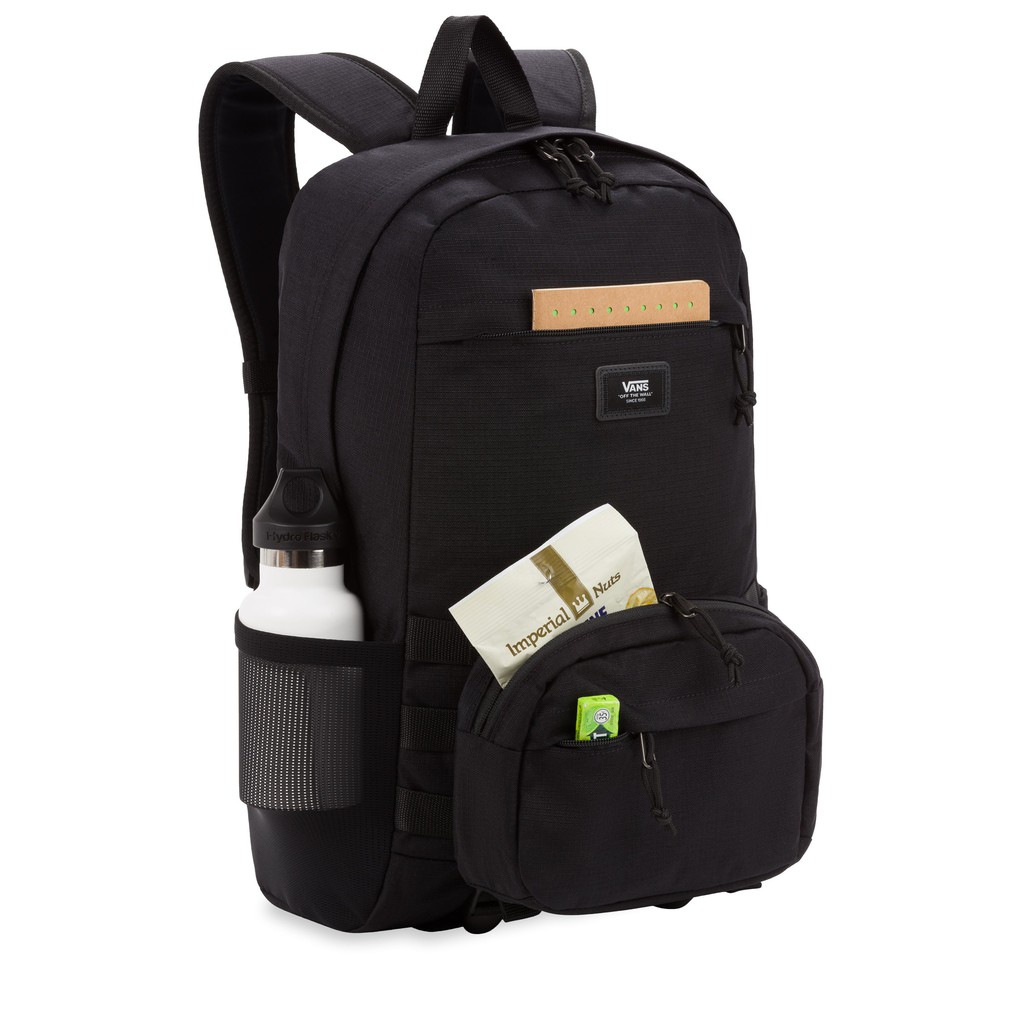 Balo Van.s Tranplant Modular Black Ripstop Backpack 3 trong 1 gồm balo, túi laptop, túi bao tử đa năng Chính Hãng