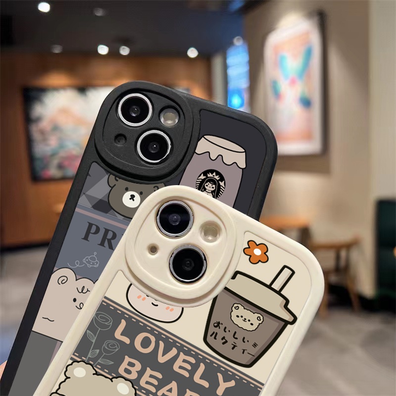 Ốp lưng Hình ảnh gấu béo dễ thương vỏ điện thoại iPhone 11 14 Pro 12 Promax 13 Pro 14 Plus 14 Pro X Xs XR Xs Max 6 6s 7 8Plus 11