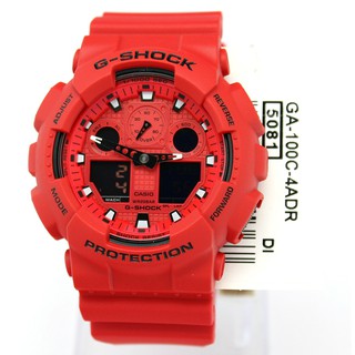 Đồng hồ nam dây nhựa casio g-shock ga-100c-4adr chính hãng.